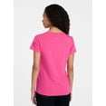 thumbnail image 3 of Time and Tru Women's Slub V Neck Tee with Short Sleeves, Sizes XS-XXXL, 3 of 5