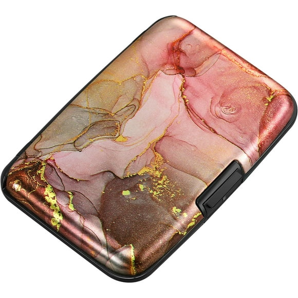 czcpp-Elfish Mini RFID Aluminum Wallet Credit Cards Holder Metal ID Case for Men Women