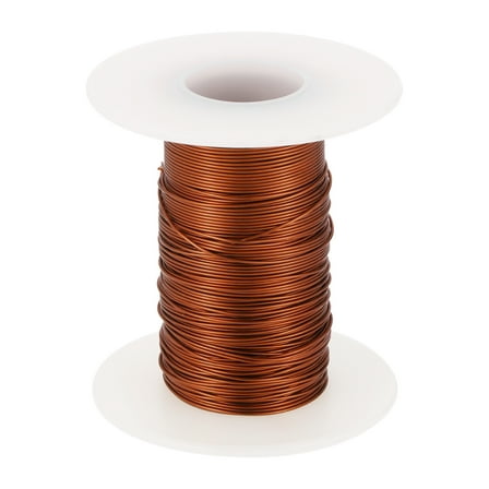 18 AWG Magnet Wire, 18 Gauge Enameled Copper Wire, 2 OZ Magnetic Coil Wire for Transformer, Motor, Electric, 180C(356F)