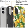 thumbnail image 2 of Magnetic Case for iPhone 17, Compatible with Magsafe PC Hard Shell Silicone Inner Bumper, Anti-Scratch Full-Body Cover Shockproof Slim Design Lemon Blossom, 2 of 7