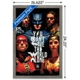 thumbnail image 3 of DC Comics Movie - Justice League - Save The World Wall Poster, 14.725" x 22.375", Framed, 3 of 5