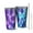 Purple Blue Tie, variant on 16oz Tumblers Colorful Tie Dye Concentric Circles Stainless Steel Vacuum Insulated Double Wall Travel Tumbler Cups Mug with Lid and Straw,Cleaning Brush for Coffee,Tea