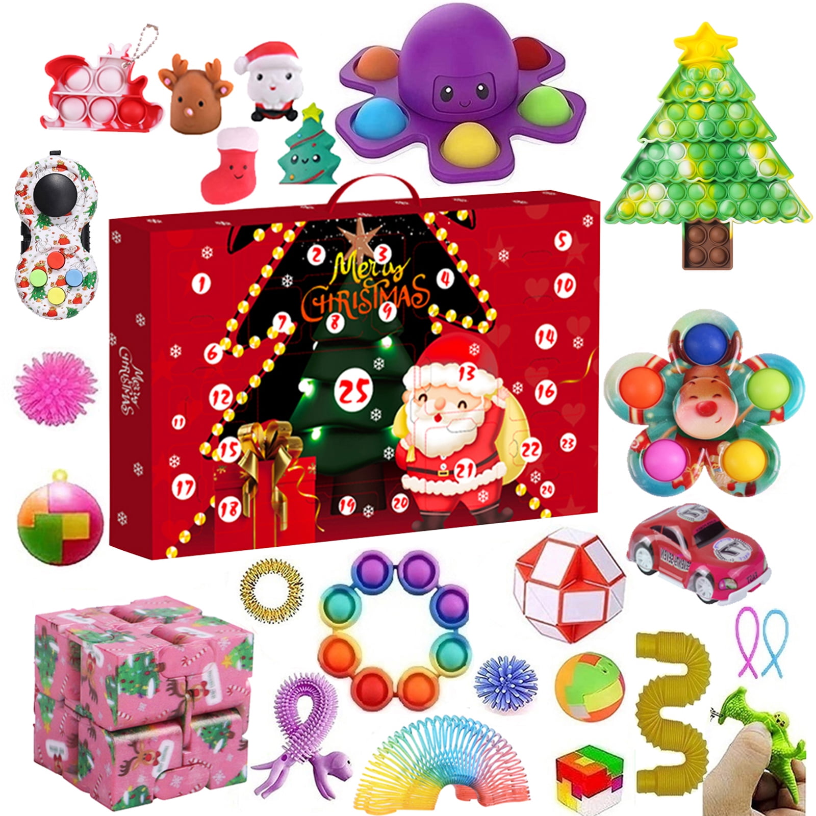 Fidget advent calendar 2021 for kids adults christmas countdown 