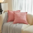 thumbnail image 1 of Xihbxyly Funda de Cojín de Pana, Suave y Agradable para La Piel, Elegante Protector de Almohada con Diseño de Rayas, Lavable y Apto para Secadora, Ideal para El Sofá de La Sala de Estar, Una Elegante, 1 of 2