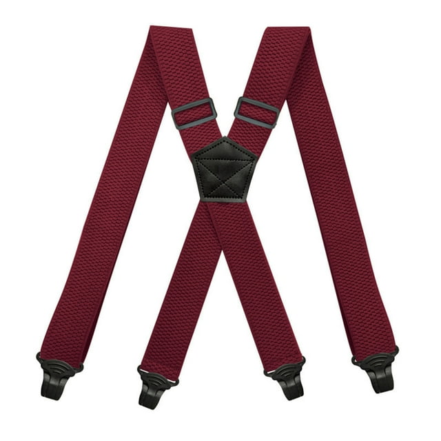 Bretelles pour Hommes, Bretelles Élastiques Réglables avec Clips Métalliques Solides, Sangles de Mode de 3,8 cm de Large pour Robe, Tenue de Boîte de Nuit, Usage Quotidien