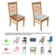 thumbnail image 5 of White Cow Family Spot Pattern Seat Covers for Dining Room Chairs Set Of 4,Stretch Printed Washable Chair Seat Cover with Elastic Ties and Button,Removable Waterproof Couch Cushion Covers, 5 of 6