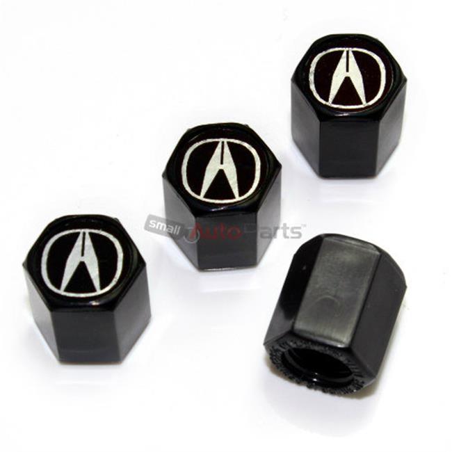 Logo Caps Acura Black Logo Black Valve Caps