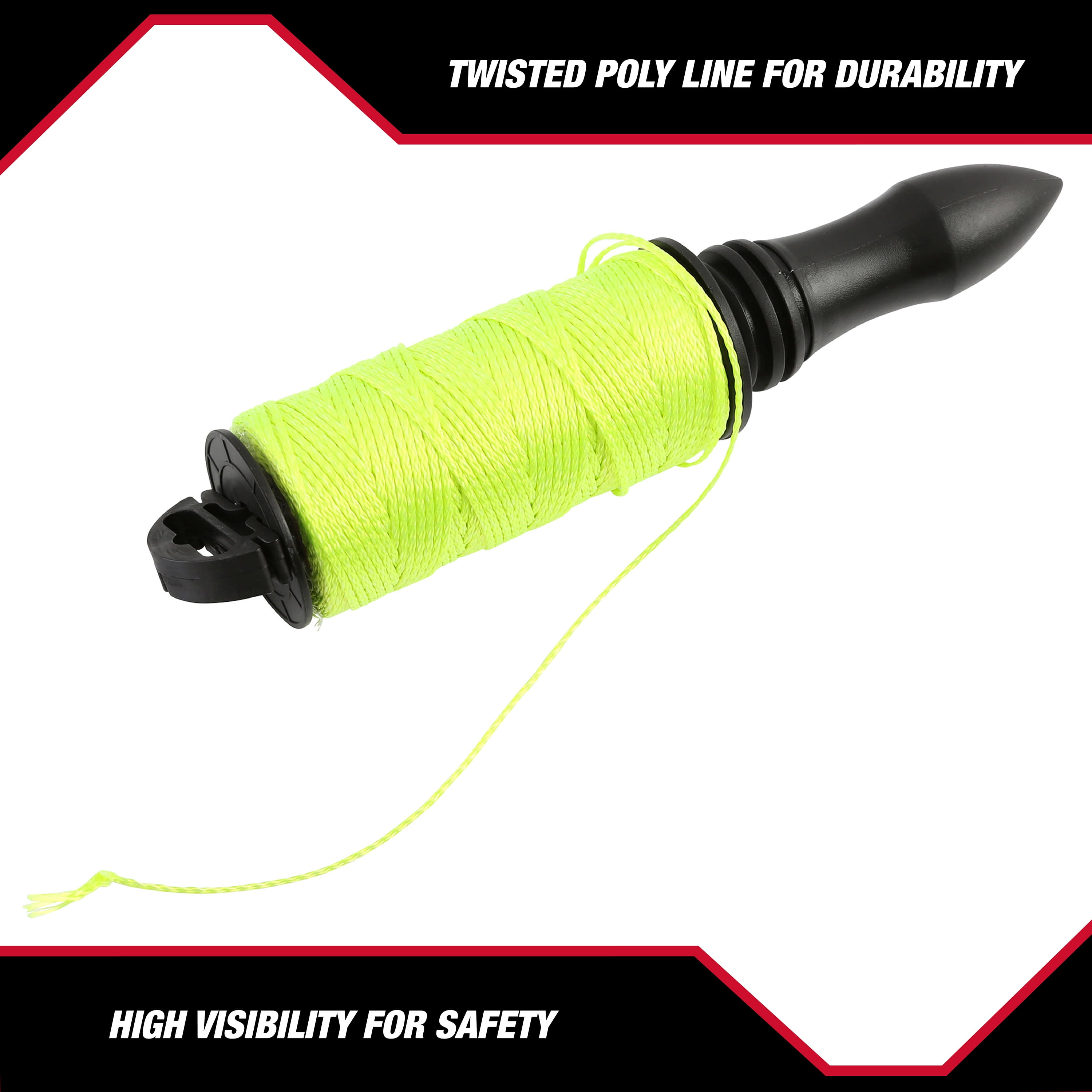 (4 pack) Hyper Tough 250 foot Twisted Polyline Twine on Reusable Reel