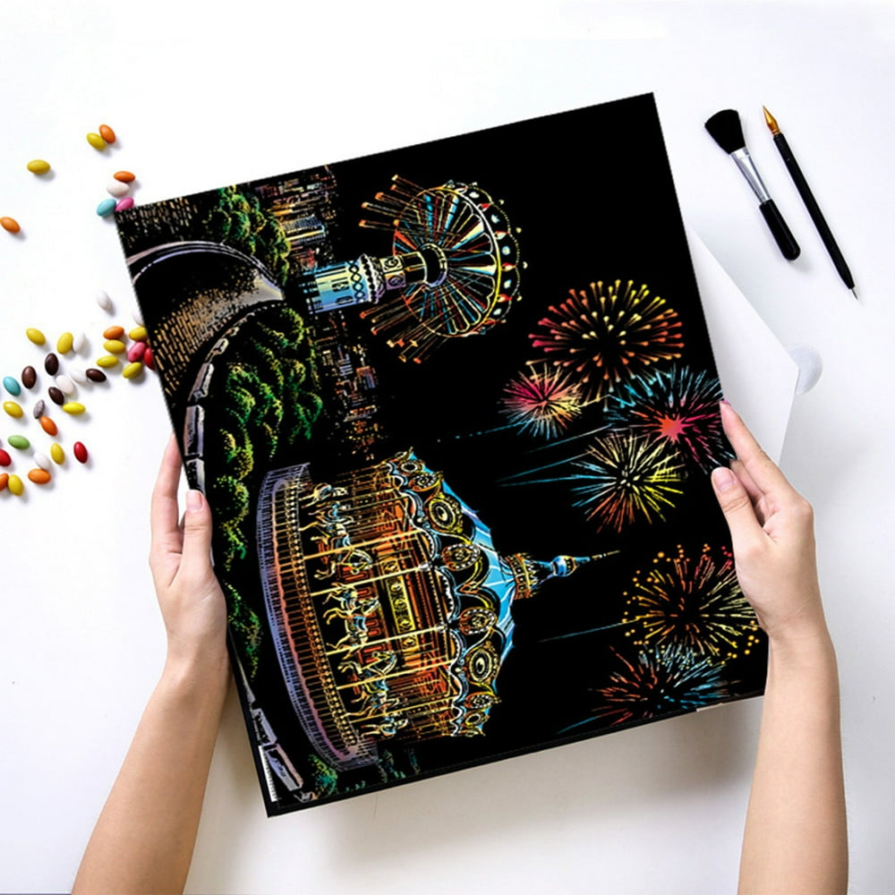 Gold Color Scratch It Scratch Art Teen Adult Scratch Card Magic