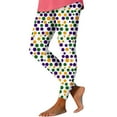 thumbnail image 3 of QATAINLAV Yoga Leggings for Women Mardi Gras Casual High Waisted Tummy Control Workout Leggings 2025 Carnival Fancy Mask Printed Tight Pants Vacation Sale Multicolor XL, 3 of 4