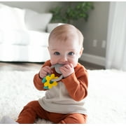 Dr. Brown's Learning Loop Fox, Multi-Texture Baby Teether Rings, 100% Silicone, 3 Months+, 1-Pack
