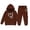 Coffee, variant on Girls Outfits&Set Winter Hoodie And Joggers for Kids - Casual Clothing with Stylish Print for Toddlers to, Mint Green, 3-4 Years