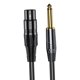 thumbnail image 1 of Cable de micrófono de XLR a cuarto de pulgada, cable de interconexión estéreo equilibrado para altavoces de guitarra, mezclador, amplificador 3 metros Baoblaze Cable de micrófono, 1 of 7