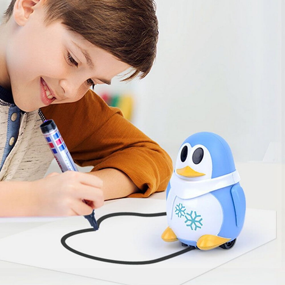 Follow Any Drawn Line Magic Pen Inductive Penguin Model For Xmas Kids Toys Gift 