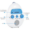 thumbnail image 3 of FM/AM Mini Shower Radio Powerful Bass Travel Portable Waterproof Hanging Music Speaker, 3 of 8