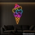 thumbnail image 3 of Glowneon Ice Cream Neon Sign, Ice Cream Led Sign, Ice Cream Shop Decor, Dessert Shop Decor, 3 of 5