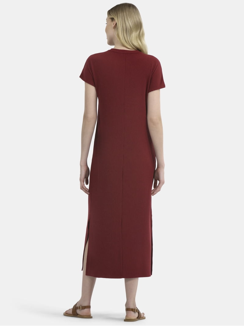 time and tru ribbed maxi dress Time and Tru Women's Rib Maxi Dress, Sizes XS-XXXL