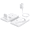 White, variant on Wireless Charger for iPhione: 3 in 1 Foldable Charging Station Compatible for iphone 15/14/13/Pro/Max& iWatch Series& AirPods 3/2/Pro, Black