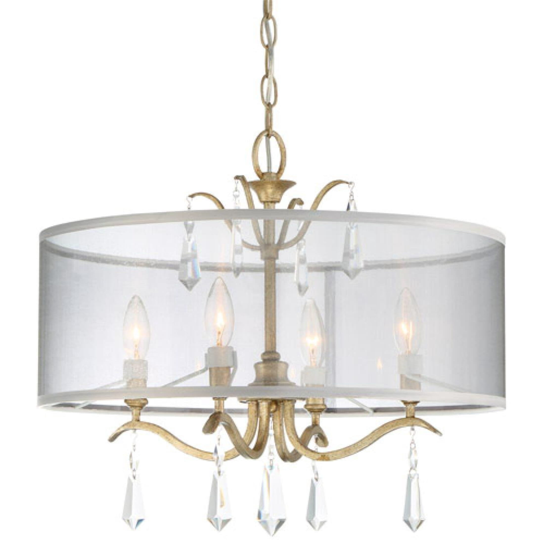 Minka Lavery 4 Light 240W Semi Flush Mount Ceiling Light 4443-582 , Brio Gold