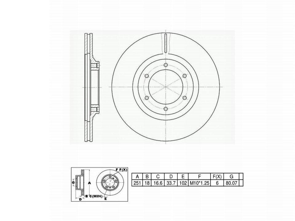 Winstop Brake Rotor, Front WS232186, Isuzu Pickup 1987-1984