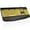 Yellow, variant on Wagpak RGB Lighting Wireless Ergonomic Keyboards,with Wrist Rest, Black