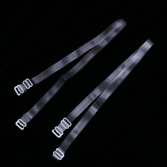 FELTECHELECTR 2Pcs Invisible Bra Strap Clear Shoulder Support Non Slip Adjustable for Women