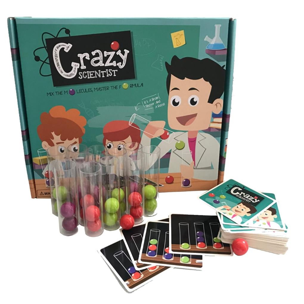 Kid Toys Board Game Color Ball Cards Test Tube Set Logical Thinking