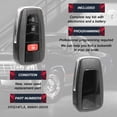 thumbnail image 4 of Keyless Entry Remote Key Fob Replacement 3-Button for 2021-2023 Toyota 4Runner (HYQ14FLA, 8990H-35010), 4 of 5
