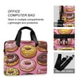 thumbnail image 4 of FORMRS 16" Laptop Sleeve Bag Carrying Case with Handle Travel Shoulder Briefcase, Cute Doughnuts Pattern, 4 of 8