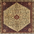 thumbnail image 1 of Ahgly Company Machine Washable Indoor Rectangle Traditional Metallic Gold Area Rugs, 4' x 6', 1 of 7