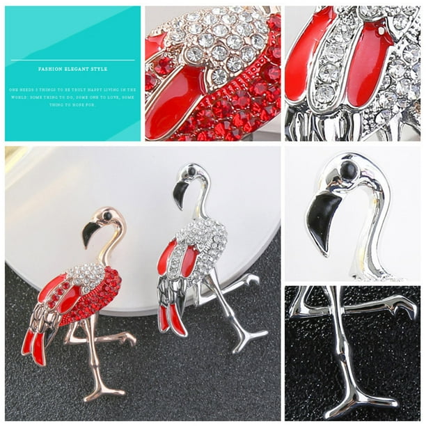 Flamingo brooch hot sale