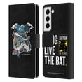 thumbnail image 1 of Head Case Designs Officially Licensed Batman DC Comics 80th Anniversary Ripped Paper Logo Leather Book Wallet Case Cover Compatible with Samsung Galaxy S22 5G, 1 of 6