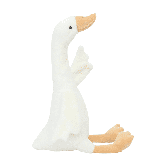 19.7 inch White Goose Stuffed Animal Plush Toy Cuddly Swan Toys Gifts for Birthday White