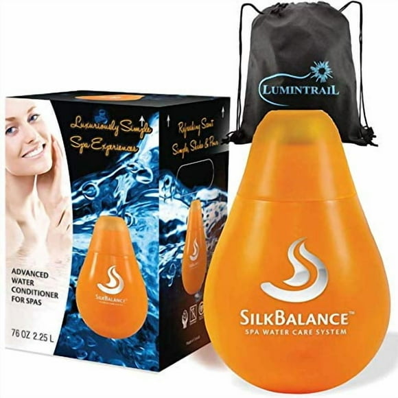 Silk Balance Natural Hot Tub Solution 76 oz Bundle with a Drawstring Bag