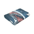 thumbnail image 6 of Kll Fleece Blanket Plush Throw Blanket Shark,Soft Fuzzy Cozy Flannel Blanket For Couch Sofa Bed.(60"X50"), 6 of 9