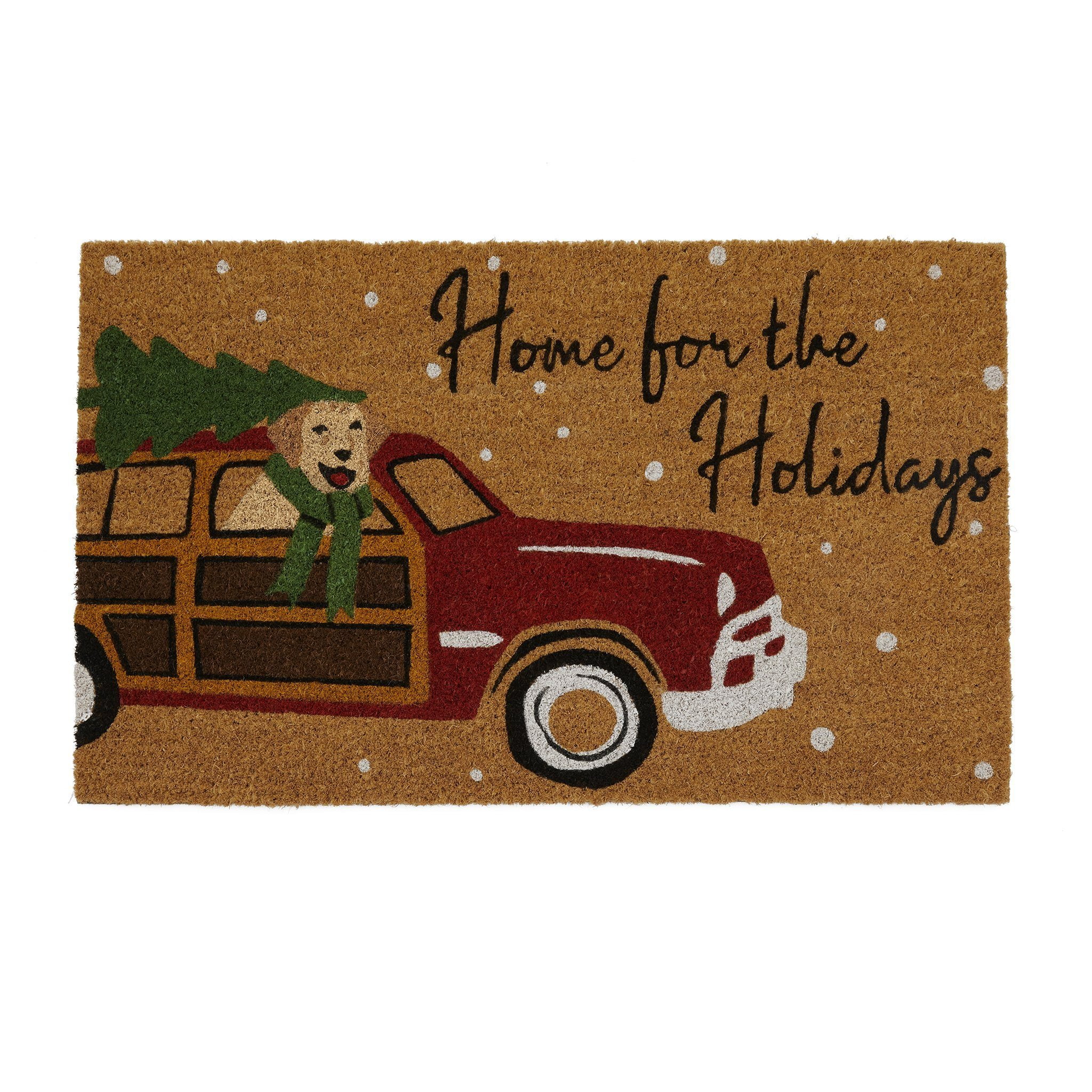 Home for the Holidays Coir Doormat