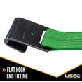 thumbnail image 4 of US Cargo Control, Flat Hook Ratchet Strap, Ratchet Tie Down, 2 Inch X 30 Foot, Green Ratchet Strap With Black Flat Hook, Weather Resistant Strap, 3,333 Pound Working Load Limit, 4 Pack, 4 of 5