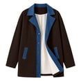 thumbnail image 4 of Wovilon Women's Corduroy Snap Front Jacket with Contrast Collar and Pockets, Relaxed Fit Long Sleeve Casual Coat for Fall and Winter Daily Wear, 4 of 9