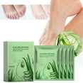 thumbnail image 2 of 80 ml de mascarilla exfoliante de aloe para pies, elimina la piel muerta, suaviza la piel de los pies, con extractos naturales, fácil de usar para talones secos y agrietados, 2 of 8