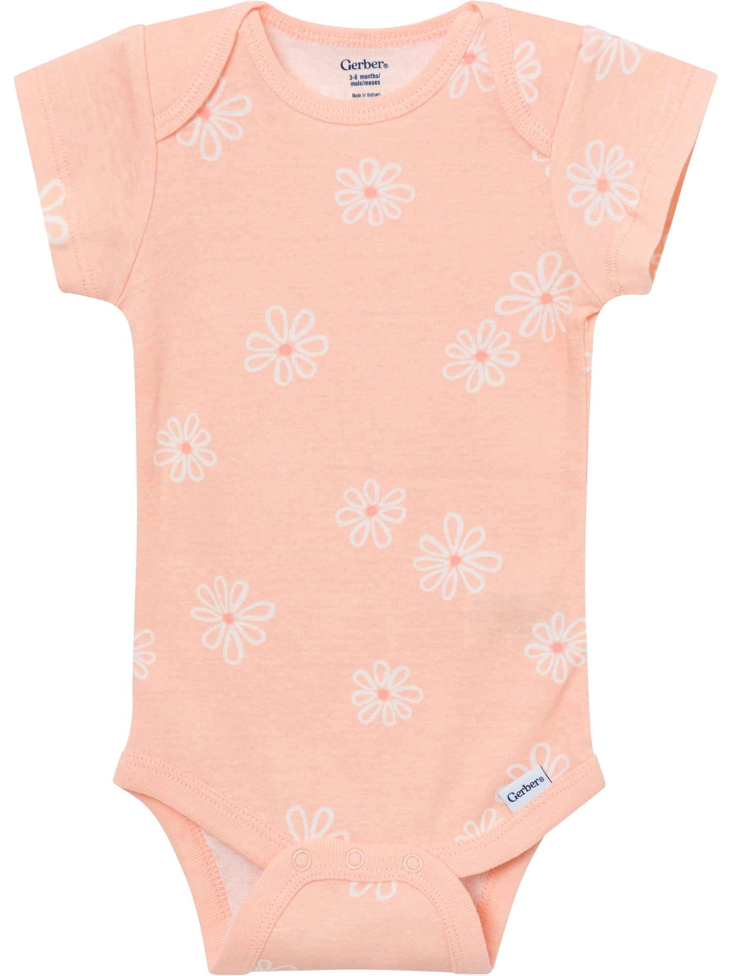 Gerber Baby Neutral Short Sleeve Onesies, 8-Pack, Sizes 0/3 Newborn - 12 Months