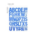 thumbnail image 2 of RUNROTOO 4pcs Vinyl Alphabet Stickers Blue Iron on Letters for Poster Board, 2 of 8