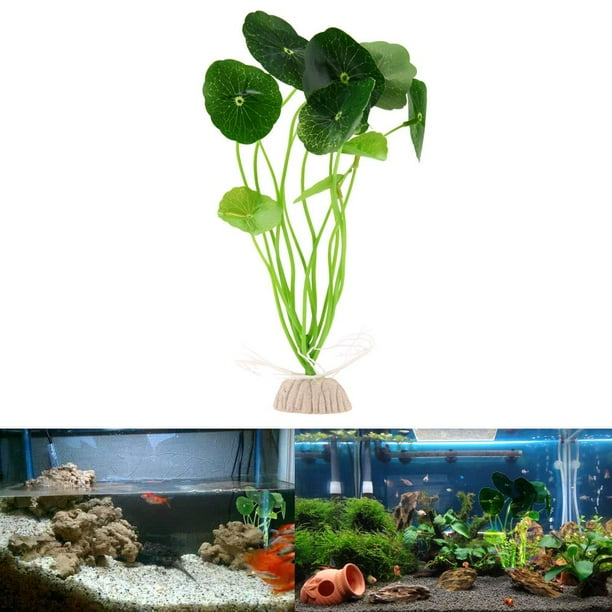 Césped artificial Acuario Tanque de peces Simulación acuática Planta Adorno Decoración