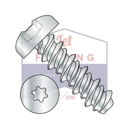 

10-16 x 3/4 High Low Style Thread Forming Screws | Six-Lobe (Torx) | Pan Head | Steel | Zinc (Quantity: 5000)