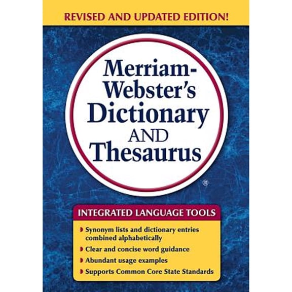 Pre-Owned Merriam Webster Merriam-Webster's Dictionary and Thesaurus, 992 Pages -MER7326
