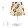 thumbnail image 2 of Wild West Hats Cactus Desk Lamp 3 Color Modes LED Table Lamp Nightstand Reading Light for Bedroom Living Room, 2 of 8