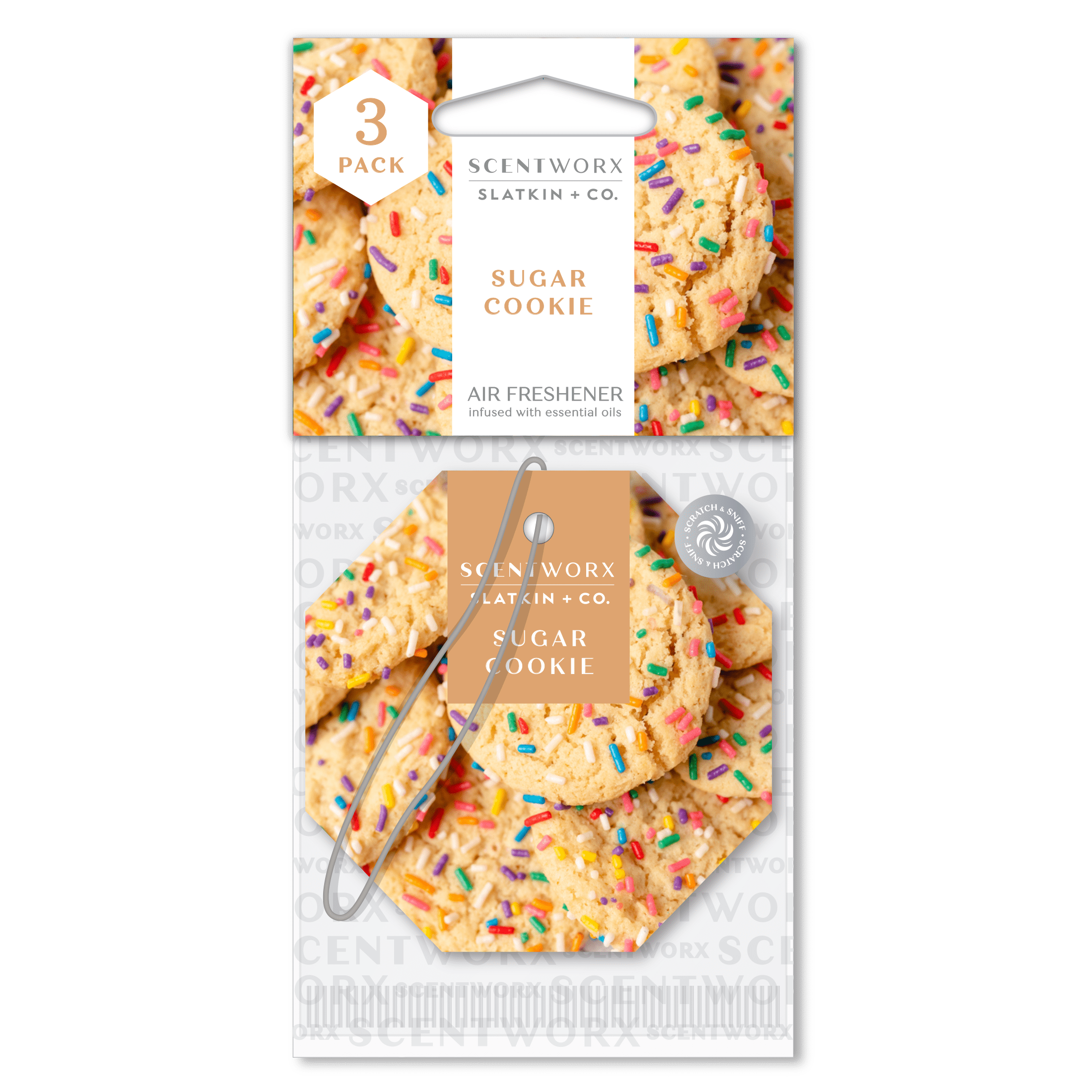 Scentworx Sugar Cookie 3 Pack Hang Tag - Walmart.com