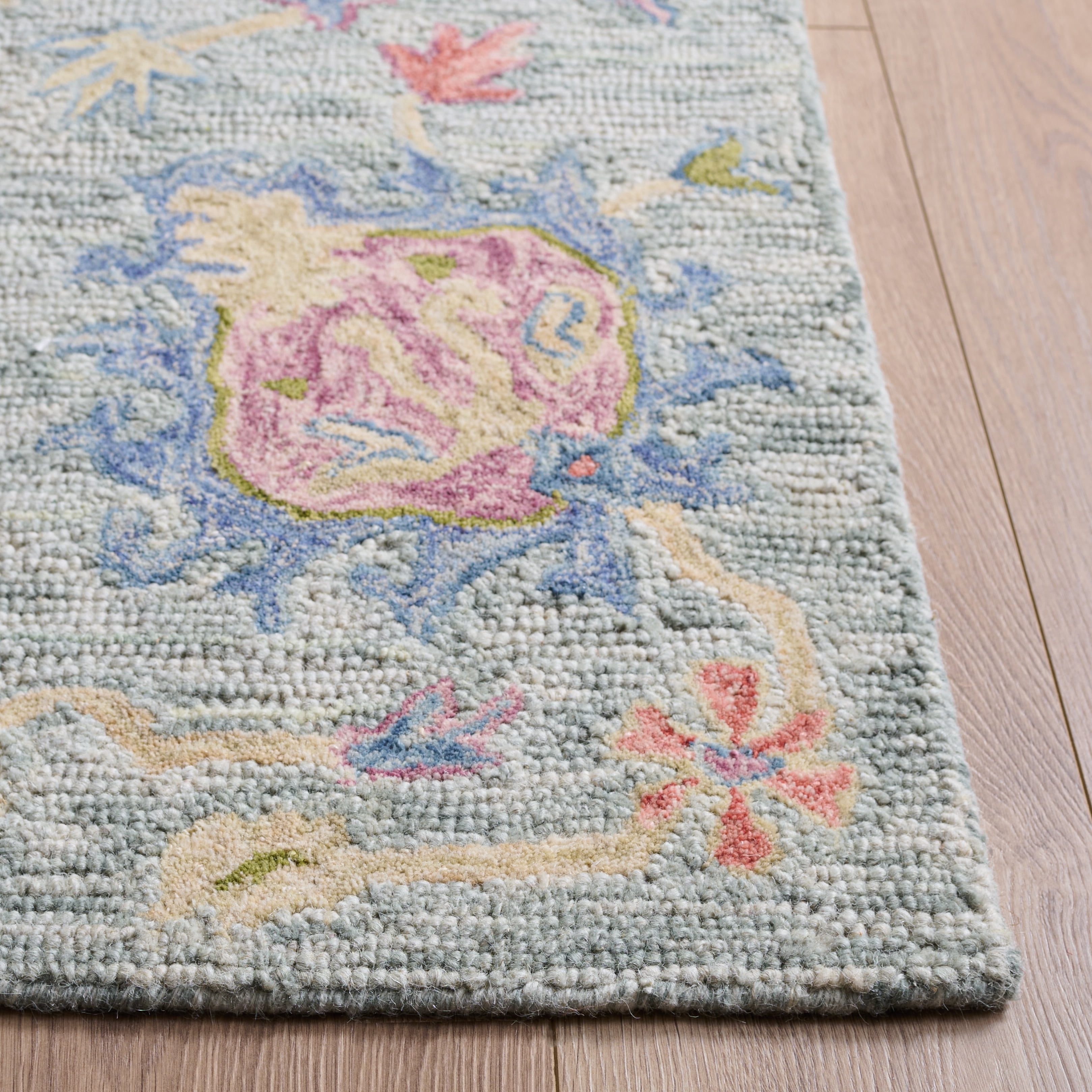 Safavieh Metro Roland Floral Area Rug, Blue/Ivory, 6' x 6' Square