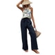 thumbnail image 2 of Conjuntos de Verano de 2 Piezas para Mujer: Top Corto Sin Mangas, Pantalones Anchos y Sueltos, Conjuntos A Juego para Vacaciones. Marina L, 2 of 9