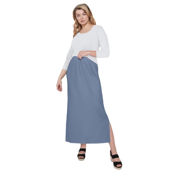 ellos Plus Size Knit Maxi Skirt