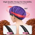thumbnail image 5 of Gorro de calor inalámbrico para acondicionamiento profundo: gorro de calor seguro para microondas para cocinar al vapor, terapia de calor para el cabello, interior de semillas de lino para una máxima, 5 of 5